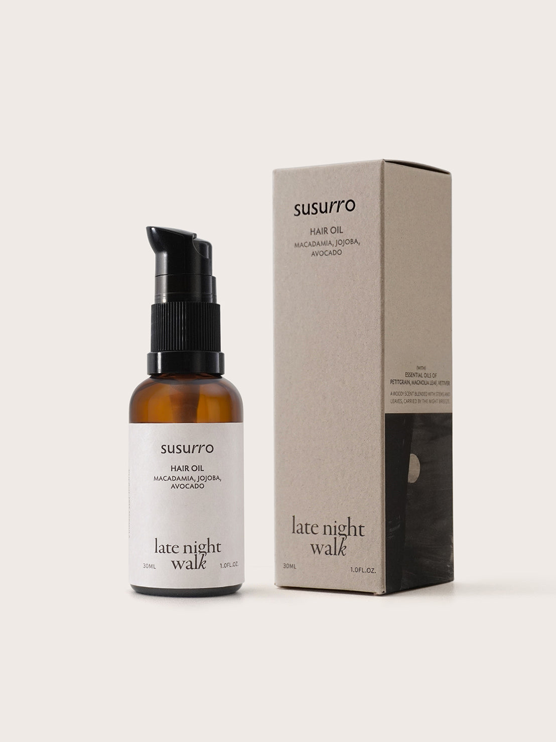 susurro｜輕潤植物護髮油 深夜散步 30mL